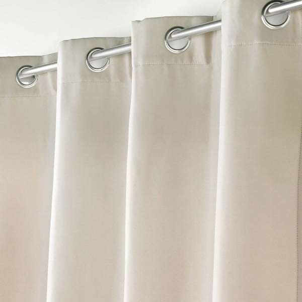 Bézs mikroszálas termo függöny 135x260 cm Micropolar – douceur d'intérieur-image-1