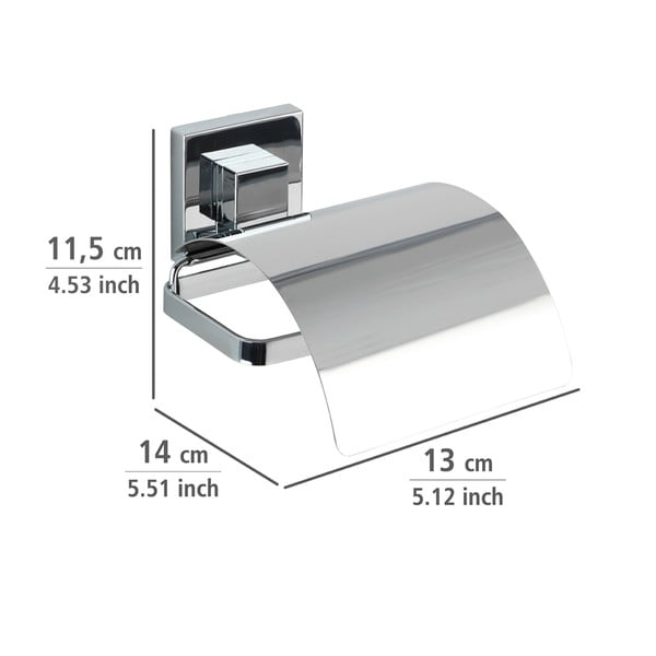 Vacuum-Loc fúrásmentes WC-papír tartó, 14 x 13 cm - Wenko-image-3
