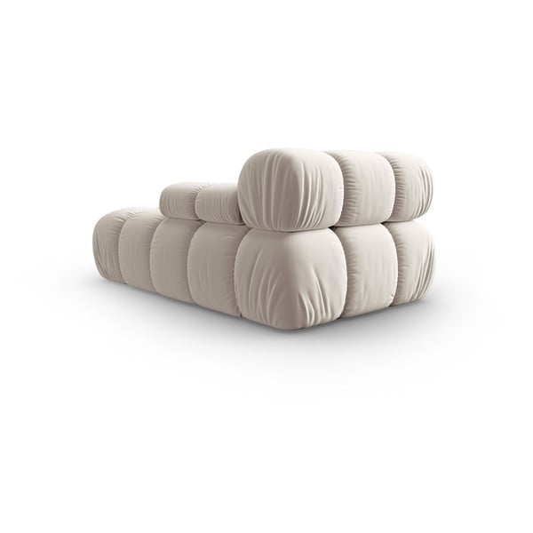 Bézs bársony kanapé modul (jobb oldali) Bellis – Micadoni -image-4