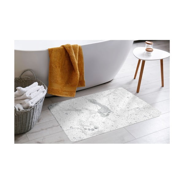 Fehér-szürke kovaföld fürdőszobai kilépő 50x70 cm Aqua – douceur d'intérieur-image-1
