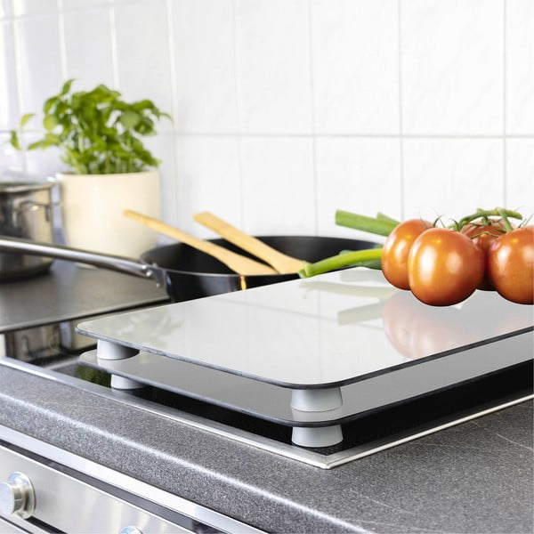 Edzett üveg tűzhely fedőlap szett 2 db-os 30x52 cm Universal Silver – Wenko-image-1