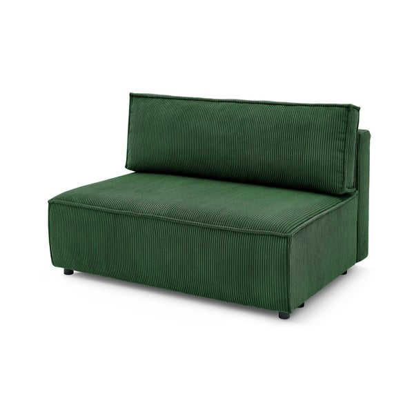 Zöld kordbársony kanapé modul (középső rész) Nihad modular – Bobochic Paris