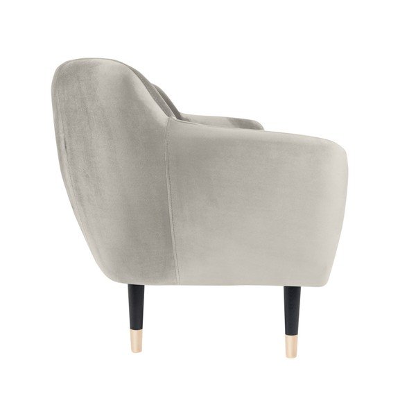 Amelie krémszínű kanapé fekete lábakkal, 188 cm - Mazzini Sofas-image-3