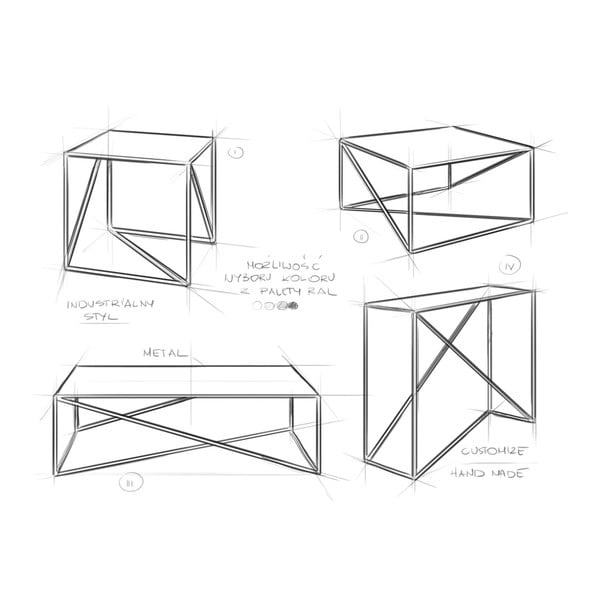 Memo fehér dohányzóasztal, 100 x 100 cm - CustomForm-image-3