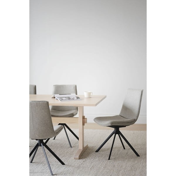 Bézs forgó étkezőszék szett 2 db-os Lowell - Rowico-image-2