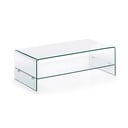 Üveg dohányzóasztal 55x110 cm Burano – Kave Home