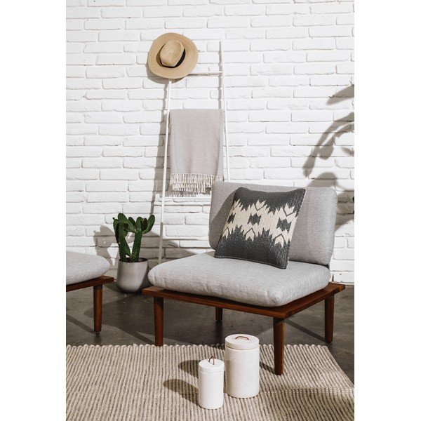 Miramar Gray szürke kültéri díszpárna, 42 x 42 cm - Fab Hab-image-2