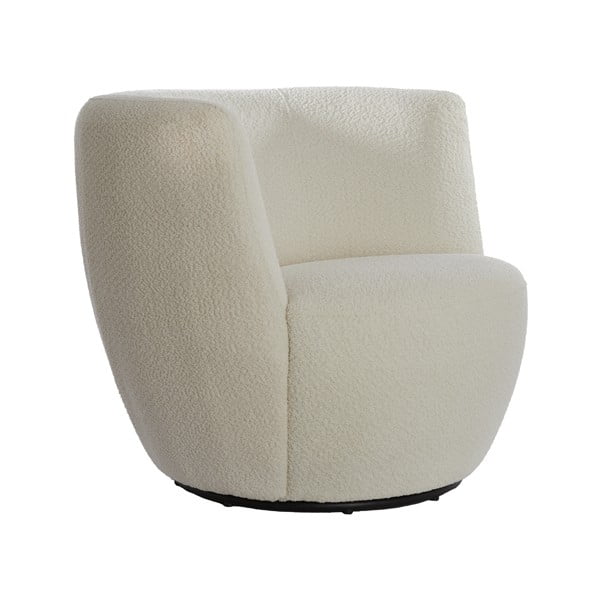 Fehér buklé fotel Senja – Light & Living