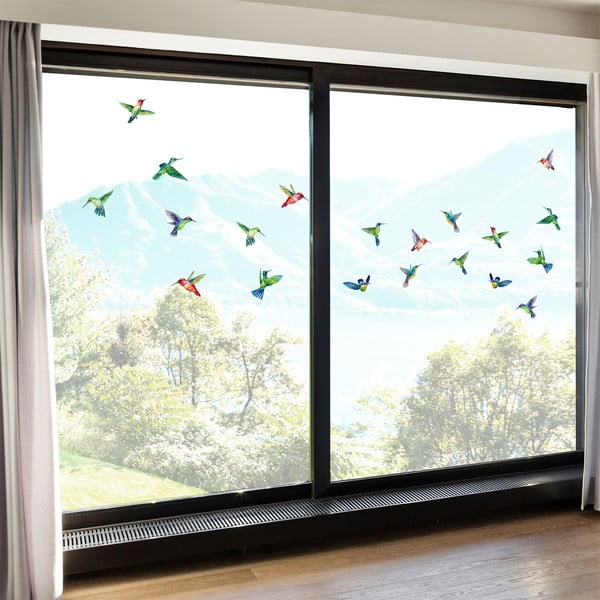 Ablakmatrica szett 20 db-os 40x60 cm Hummingbirds – Ambiance-image-4