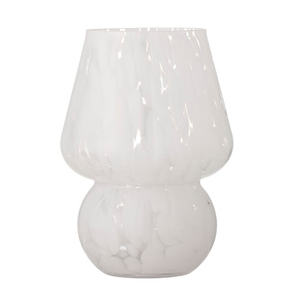 Fehér üveg váza Halim – Bloomingville