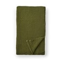 Zöld pamut takaró 150x200 cm Jaipur Chunky Waffle – Pineapple Elephant