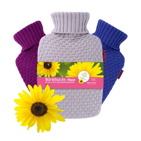 Bézs bio pamut melegvizes palack 1,8 l Eco Classic Comfort – Hugo Frosch-image-1