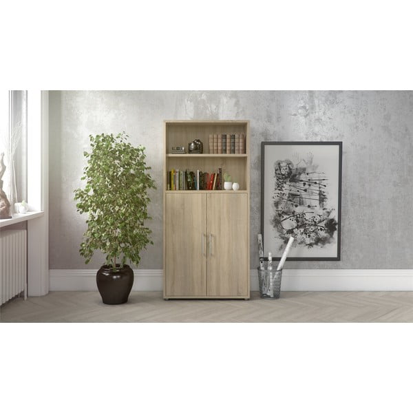 Natúr színű bútorelem - ajtó tölgyfa dekorral 84x105 cm Prima – Tvilum-image-1