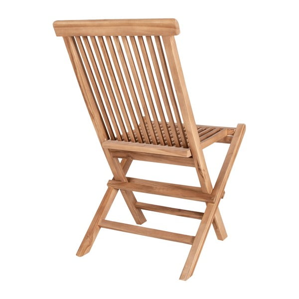 Natúr színű tömörfa kerti szék szett 2 db-os Toledo – House Nordic-image-4