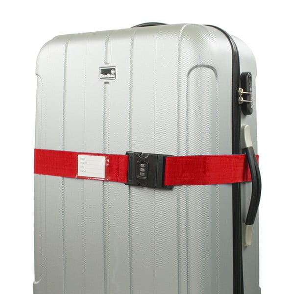 Piros biztonsági szalag bőröndre - Bluestar