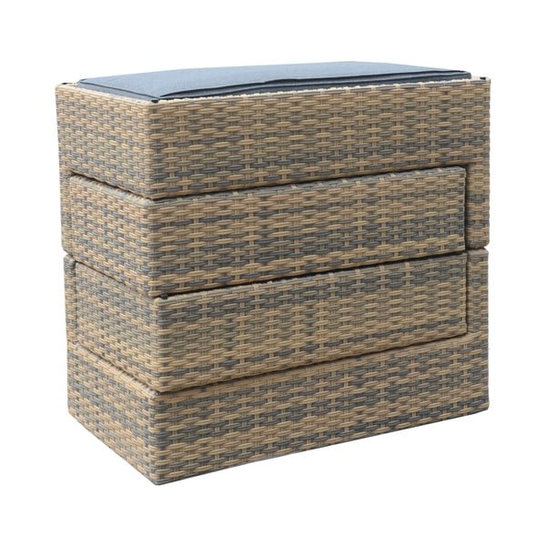 Szürke-barna műrattan nyolcszemélyes kerti lounge szett Hartford – Rojaplast-image-4