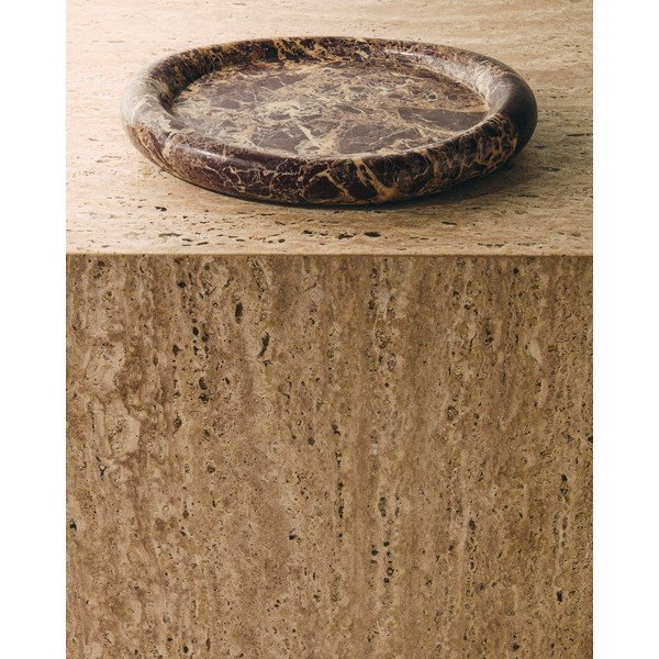 Márvány dekoratív tálca 23x30 cm Lenorel – Kave Home-image-1