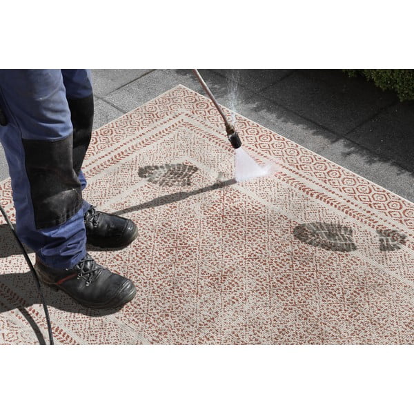 Berlin narancssárga-fehér kültéri futószőnyeg, 80x250 cm - Ragami-image-2