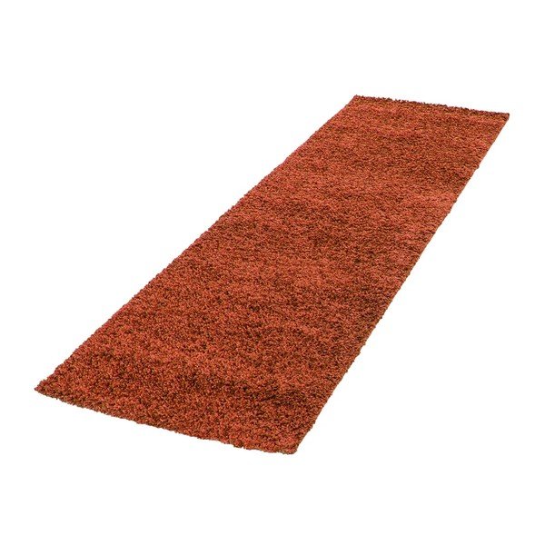 Terrakotta színű futószőnyeg 80x250 cm Life – Ayyildiz Carpets