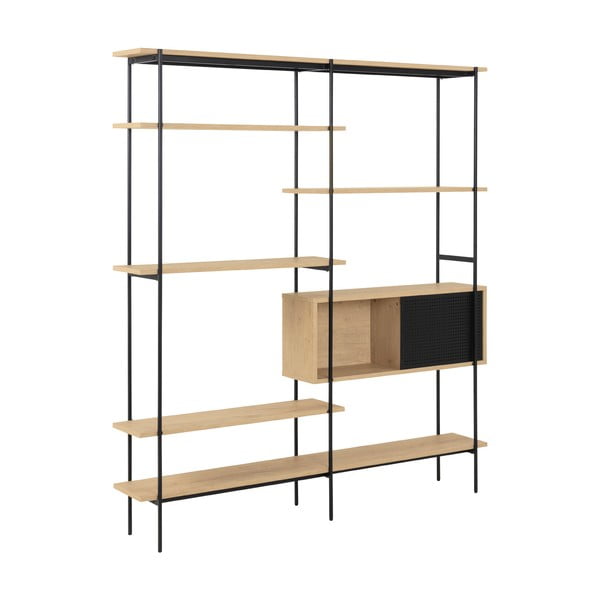 Angus könyvespolc tölgyfa dekorral, 172 x 188 cm - Actona-image-1