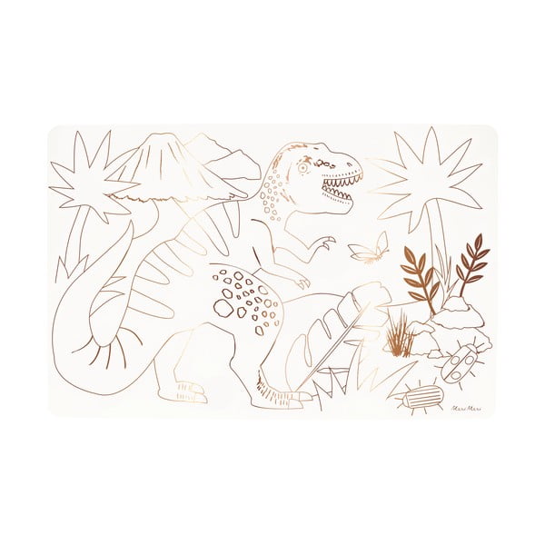 Papír tányéralátét szett 8 db-os 28x42.5 cm Dinosaurs – Meri Meri-image-4
