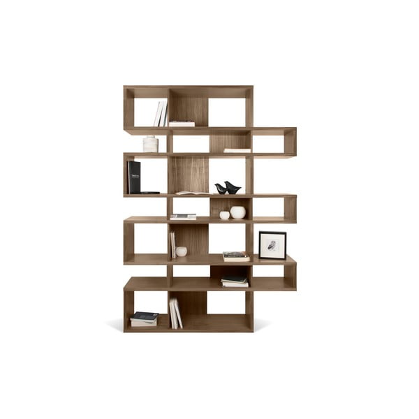London könyvespolc diófa dekorral, magasság 220 cm - TemaHome-image-2