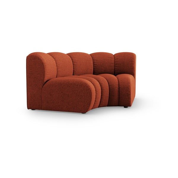 Téglavörös zsenília kanapé modul (variálható sarok) Lupine – Micadoni -image-1