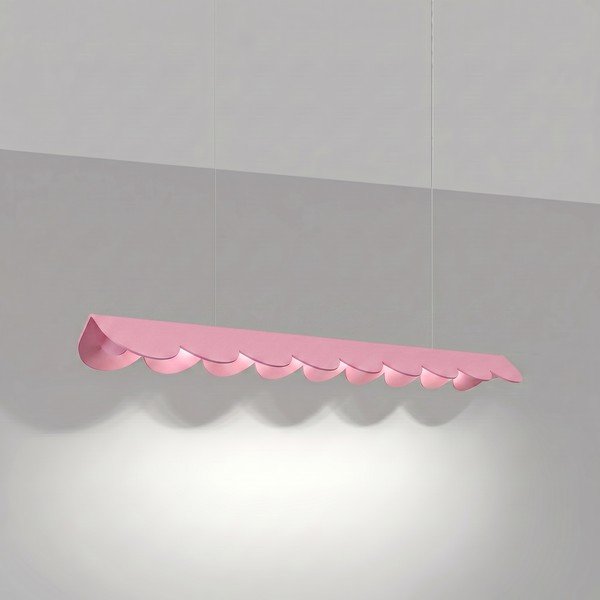 Rózsaszín alumínium LED függőlámpa BISCUIT – Thoro-image-1