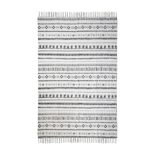 Colorful Living Manio fekete-fehér pamutszőnyeg, 70 x 120 cm - HSM collection