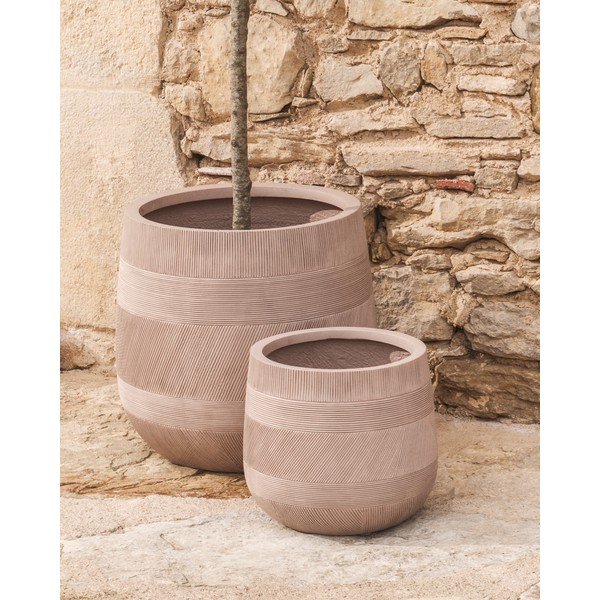 Beton kaspó szett 2 db-os ø 50 cm Tival – Kave Home-image-1