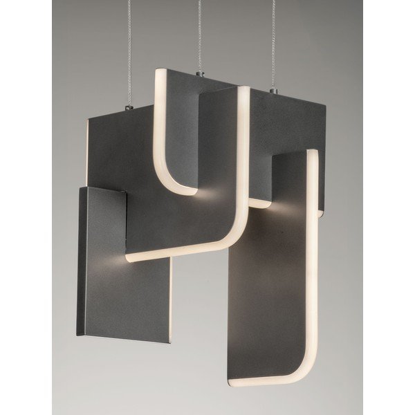 Világosszürke fém LED dimmelhető függőlámpa Totem – Nova Luce-image-1