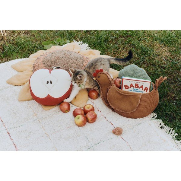 Pamut gyerek párna ø 30 cm Apple – Lorena Canals-image-3