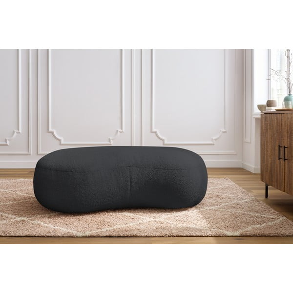 Sötétszürke buklé szövet lábtartó Saint-Germain – Bobochic Paris-image-1