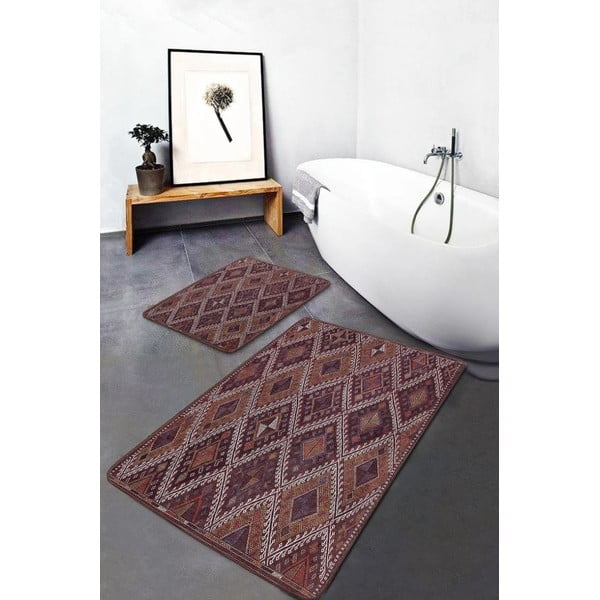 Bársony fürdőszobai kilépő szett 2 db-os 60x100 cm – Mila Home-image-2