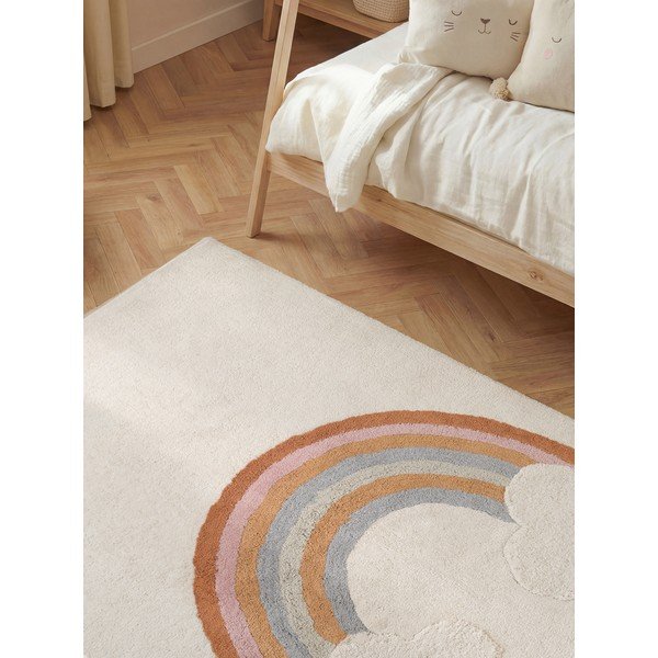 Krémszínű mosható-kézi szövésű pamut gyerek szőnyeg 140x200 cm Snuggle Petite – Hanse Home-image-4