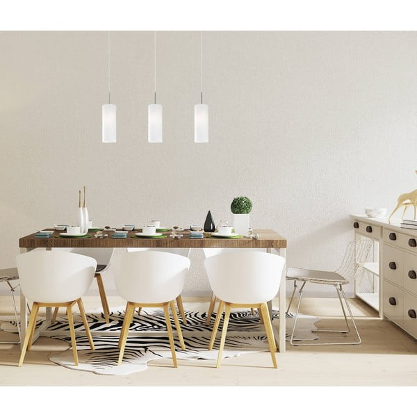 Fehér-ezüstszínű függőlámpa üveg búrával TROY 3 – EGLO-image-4