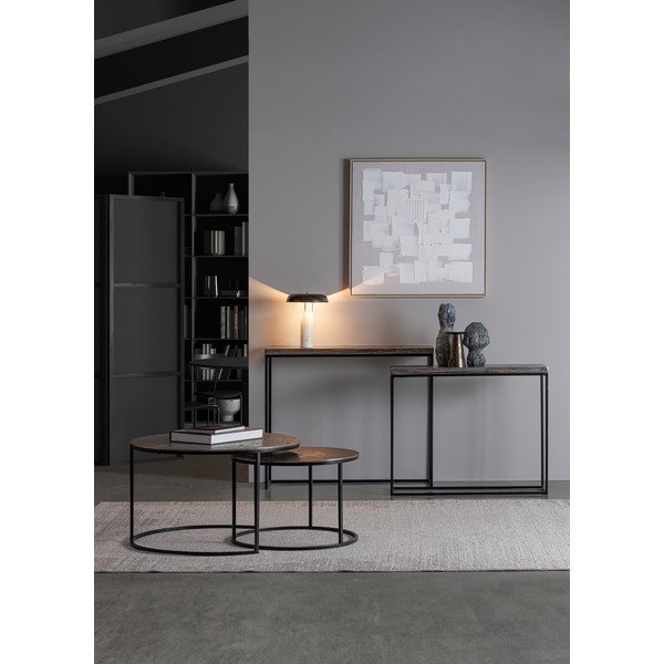 Fém konzolasztal szett 2 db-os 29x99 cm Amira – Bizzotto-image-1