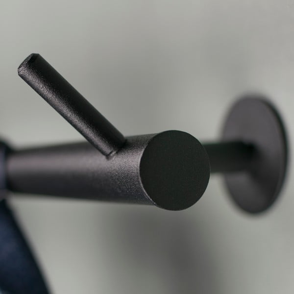 Fekete fém fali fogas 80 cm Odin – Spinder Design-image-1