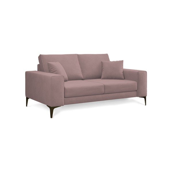 Lugano púderrózsaszín kétszemélyes kanapé - Cosmopolitan Design-image-2