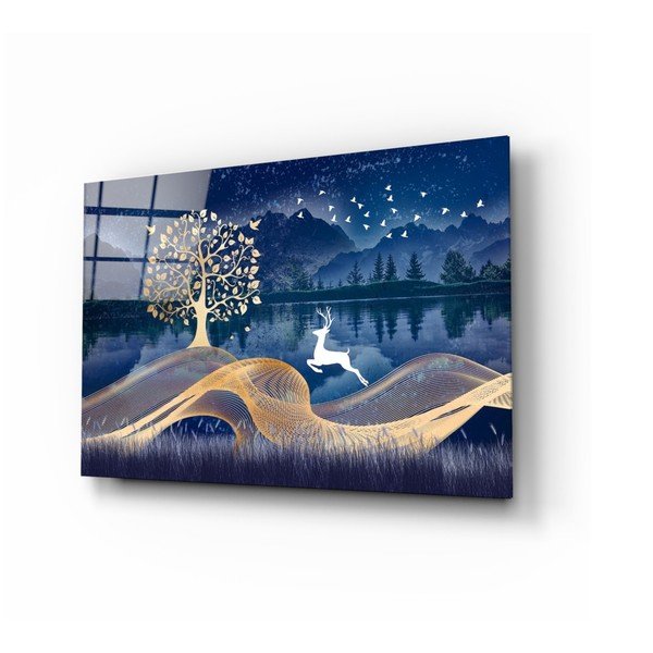 Magic Deer üvegkép, 72 x 46 cm - Insigne