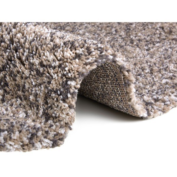Bézs kerek szőnyeg ø 120 cm Shag – Hanse Home-image-2