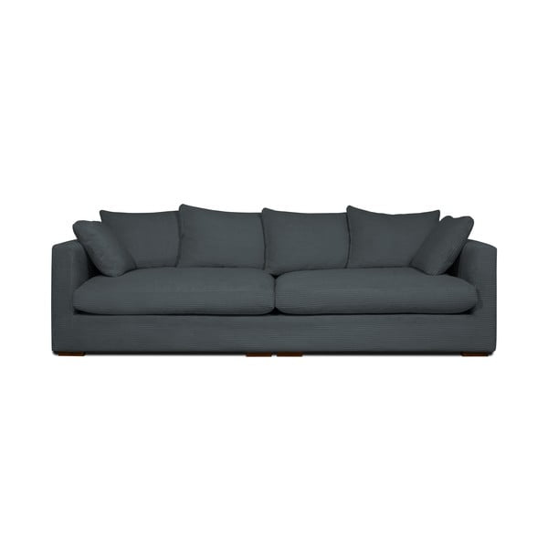 Szürke kordbársony kanapé 266 cm Comfy – Scandic