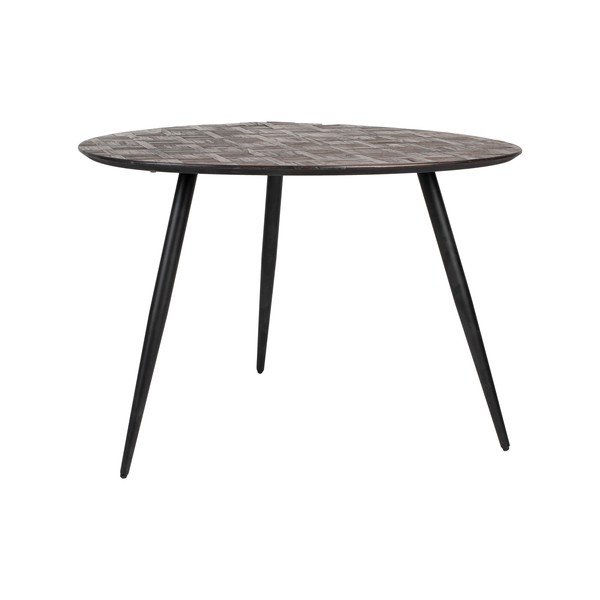 Teakfa kerek étkezőasztal 76x111 cm Webster – White Label