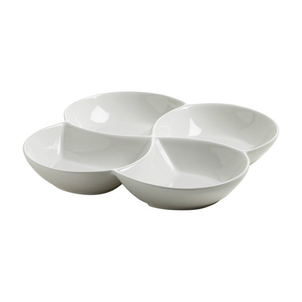 Basic fehér porcelán négyrészes tálka, 26,5 x 26,5 cm - Maxwell & Williams