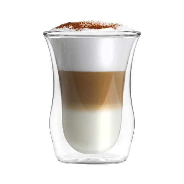 Üveg duplafalú bögre szett 6 db-os 250 ml – Vialli Design-image-1