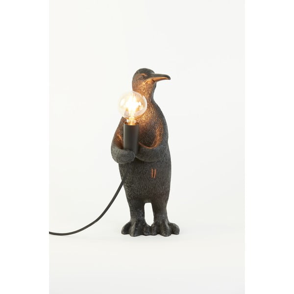 Fekete asztali lámpa (magasság 34 cm) Penguin – Light & Living-image-3