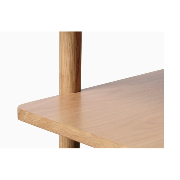 Natúr színű dohányzóasztal tölgyfa dekoros asztallappal 60x120 cm Ponza – Unique Furniture-image-3