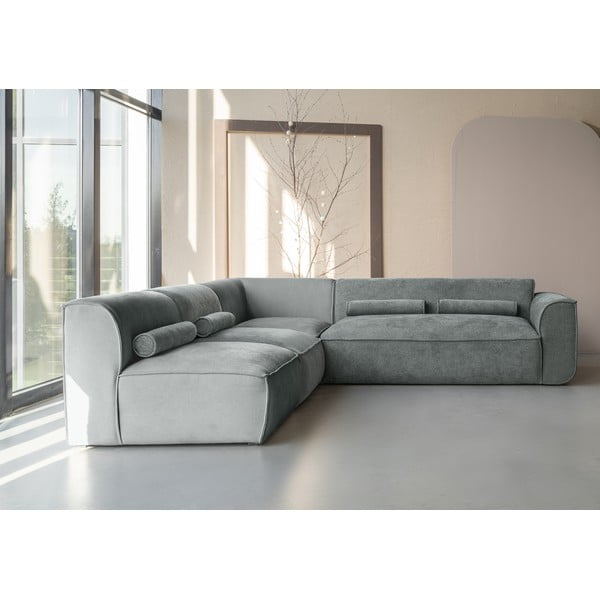 Világoszöld sarokkanapé (bal oldali) Flex Felix – Miuform-image-1