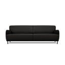 Neso fekete bőr kanapé, 235 x 90 cm - Windsor & Co Sofas