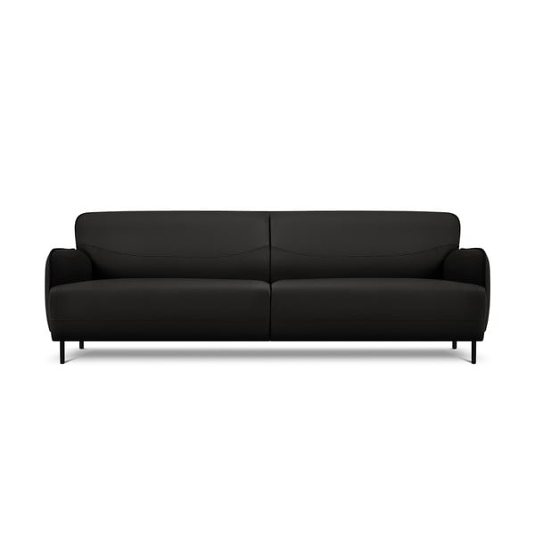 Neso fekete bőr kanapé, 235 x 90 cm - Windsor & Co Sofas